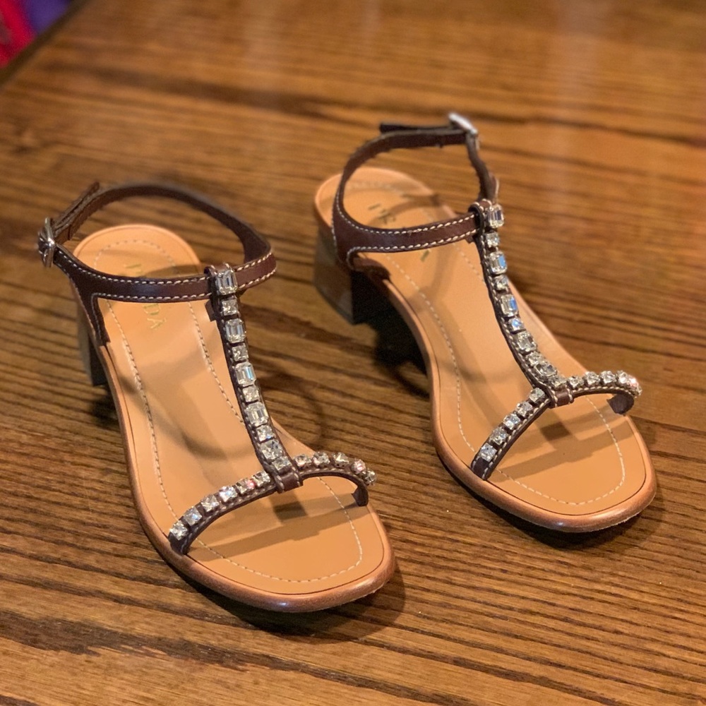 PRADA crystal Sandals